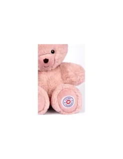 Peluche petit ours rose poudré L'ours français 25 cm