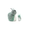 Peluche Speedou l'escargot maman et bébé vert menthe - Les Ptipotos by Déglingos