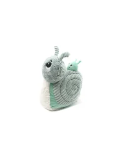 Peluche Speedou l'escargot maman et bébé vert menthe - Les Ptipotos by Déglingos