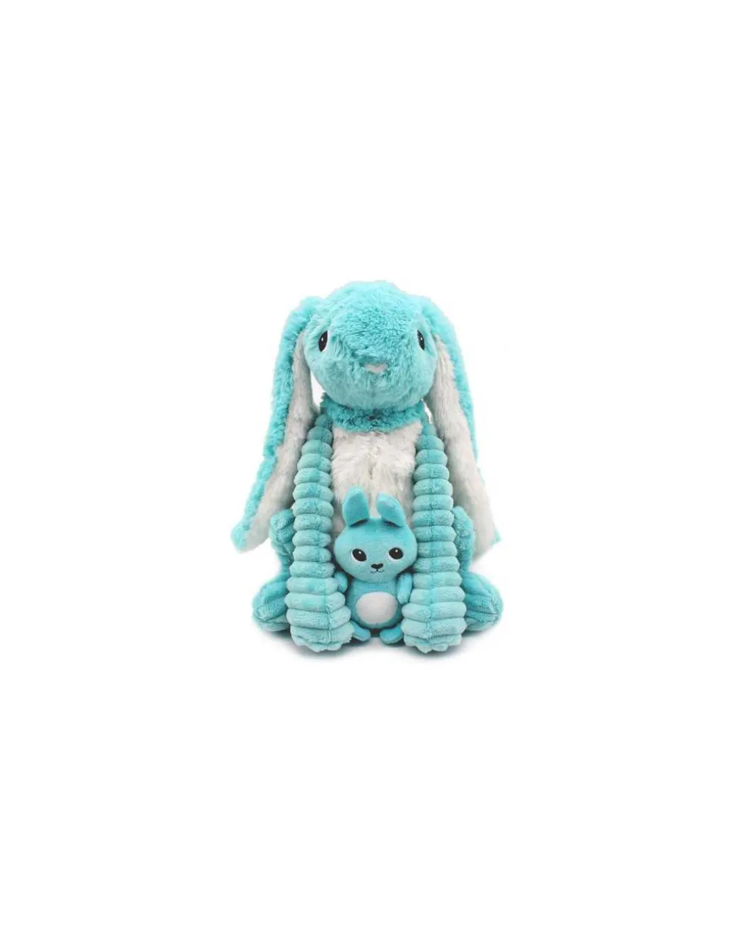 Peluche Toudou le lapin aqua - Les Ptipotos by Déglingos