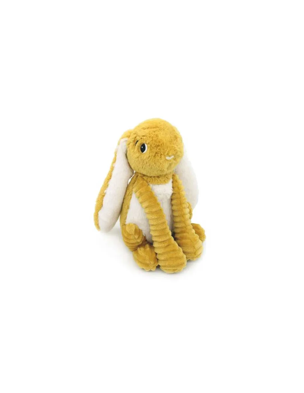 Peluche Toudou le lapin jaune moutarde - Les Ptipotos by Déglingos
