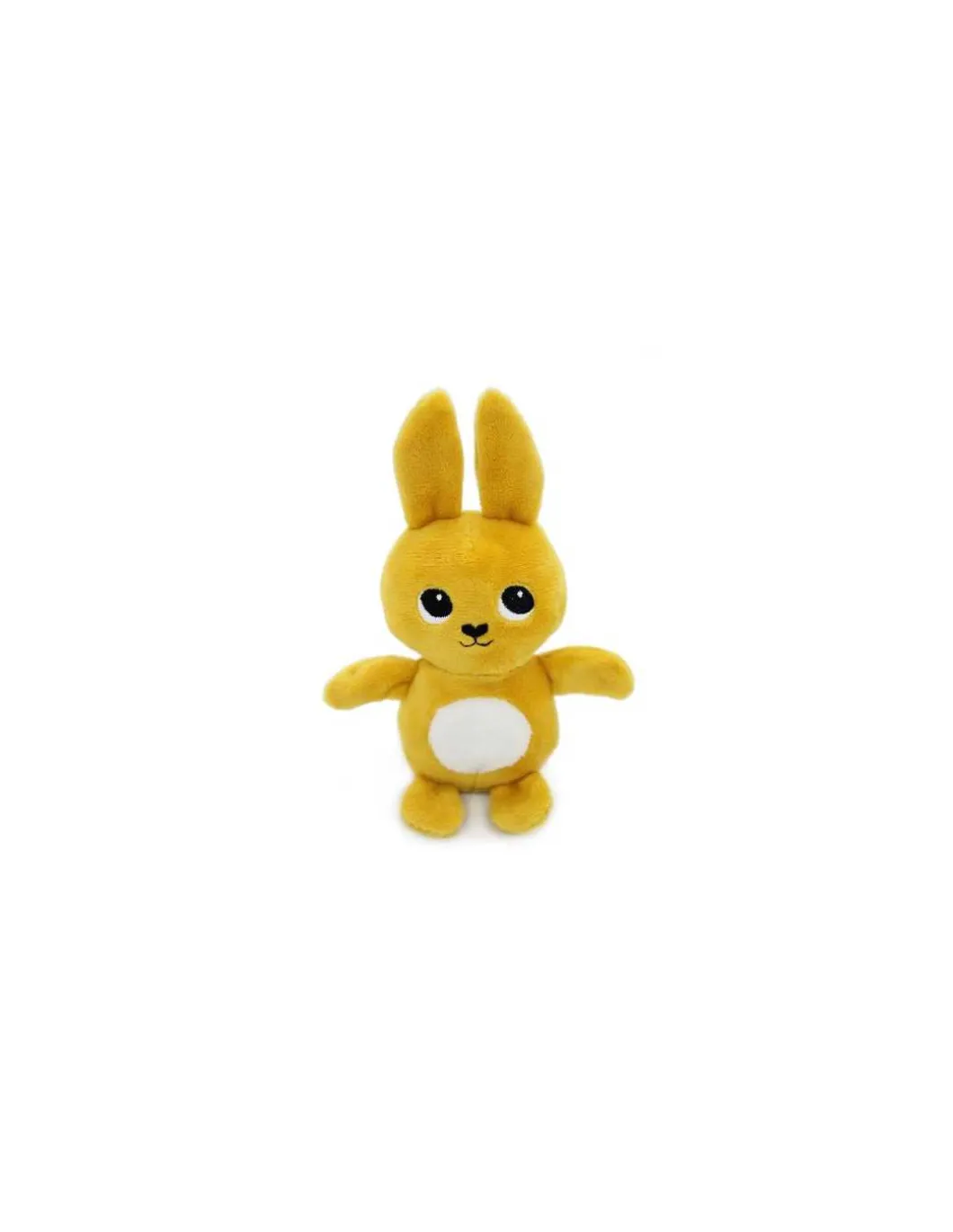 Peluche Toudou le lapin jaune moutarde - Les Ptipotos by Déglingos