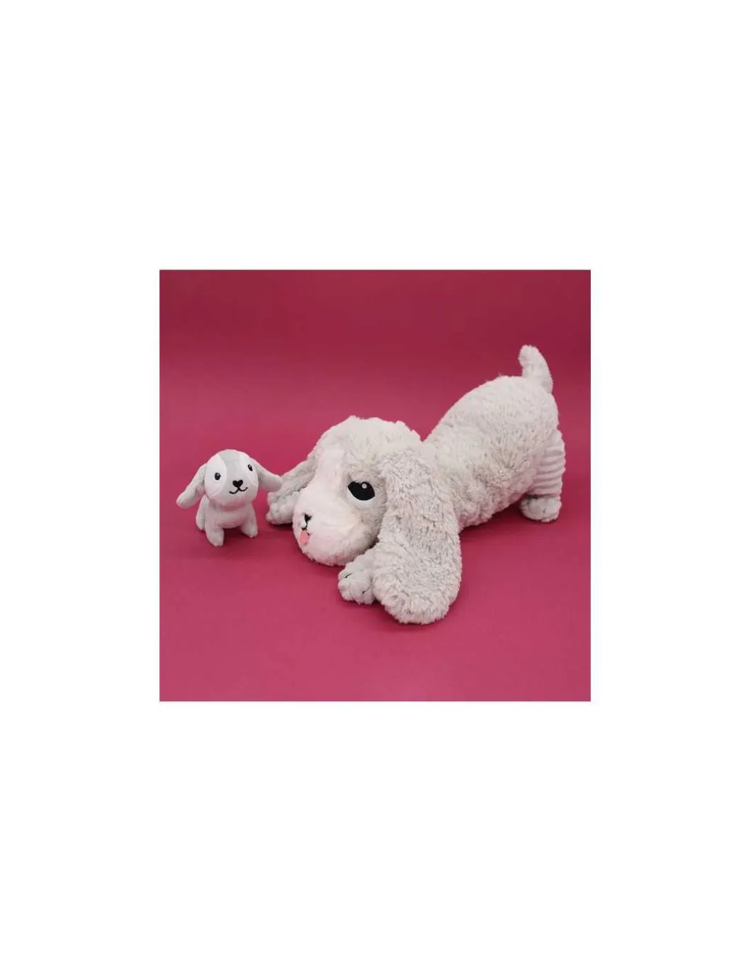 Peluche Toutou le chien gris clair - Les Ptipotos by Déglingos
