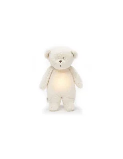 Peluche veilleuse musicale ourson Blanc polaire - Moonie