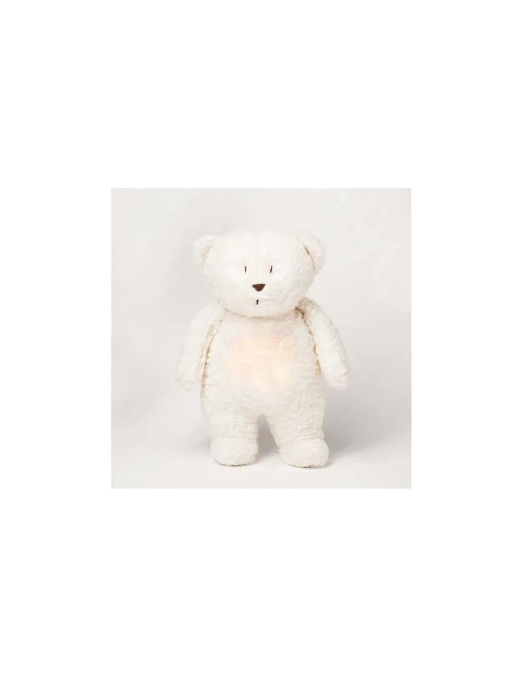 Peluche veilleuse musicale ourson Blanc polaire - Moonie