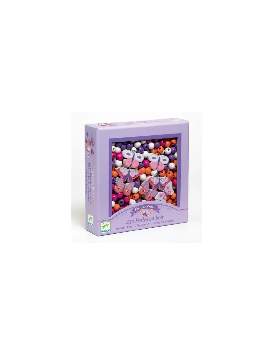 Perles en bois papillons - Djeco