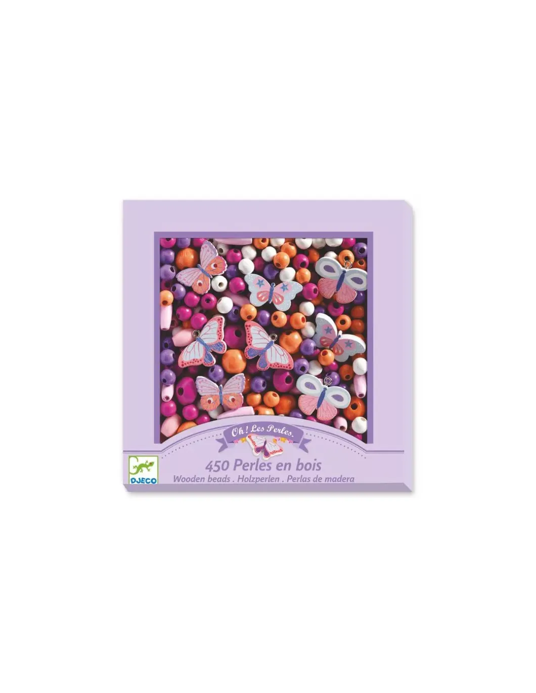 Perles en bois papillons - Djeco