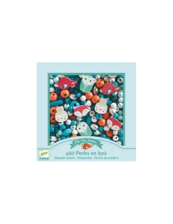 Perles en bois petits animaux - Djeco