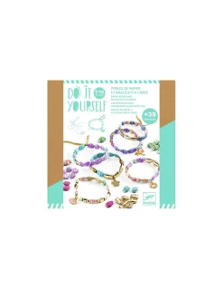 Perles papier et bracelets à créer Chics et dorés - Do it Yourself Djeco