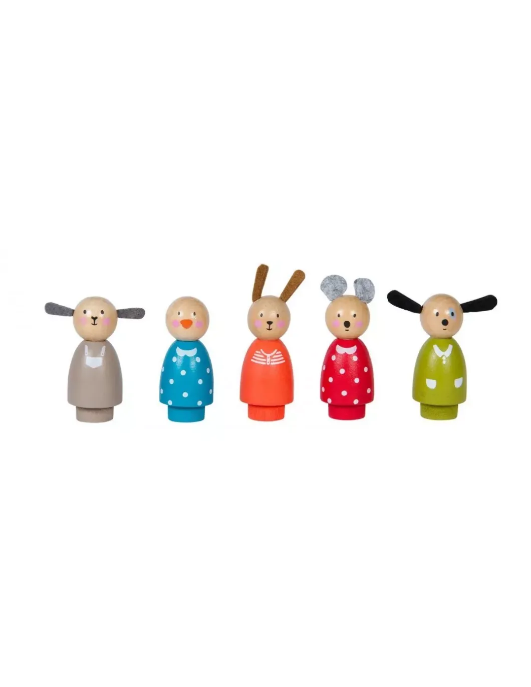 Personnages en bois La Grande Famille - Moulin Roty