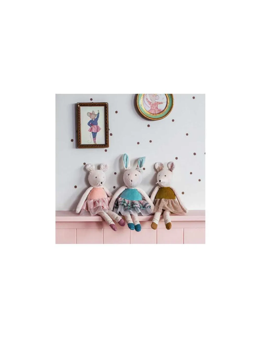 Petit lapin bleu La petite école de danse - Moulin Roty