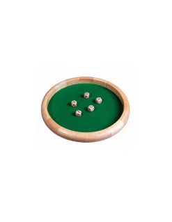 Piste de dés luxe 45 cm avec 5 dés - Piatnik