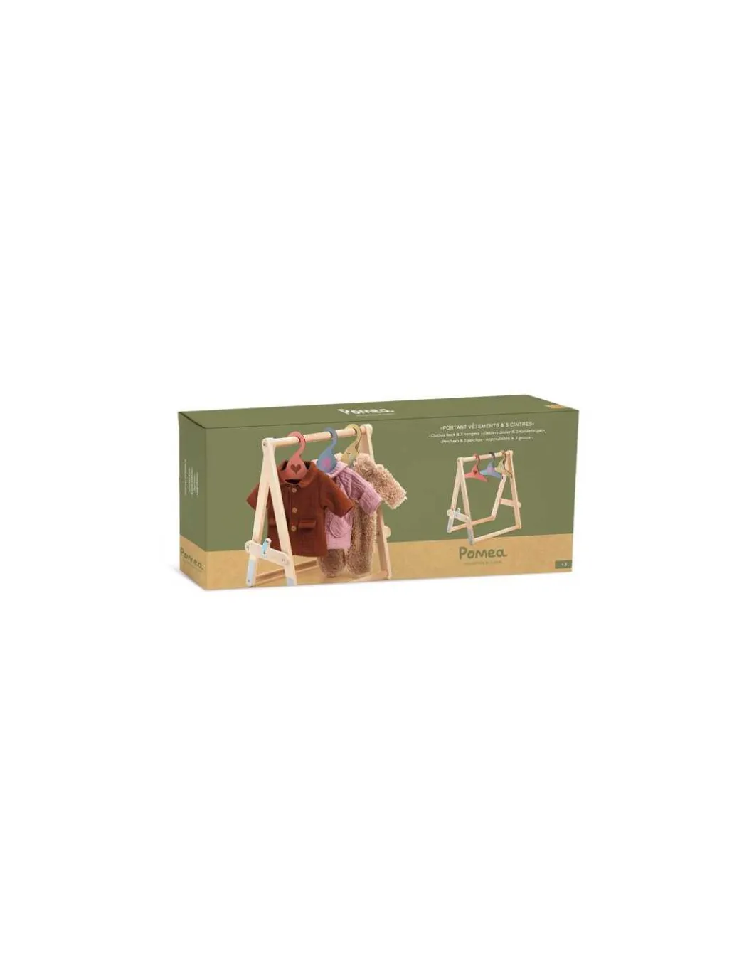 Portant vêtements et 3 cintres Pomea - Djeco
