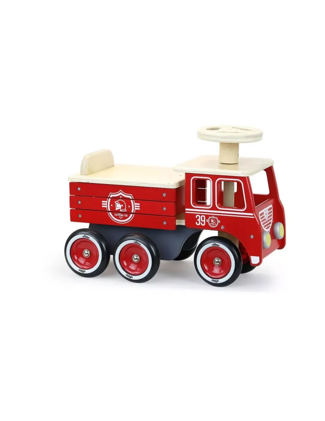 Porteur camion de pompier - Vilac