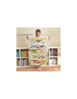 Poster en stickers dinosaures - Poppik