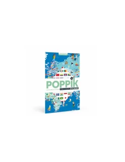 Poster en stickers drapeaux du monde - Poppik