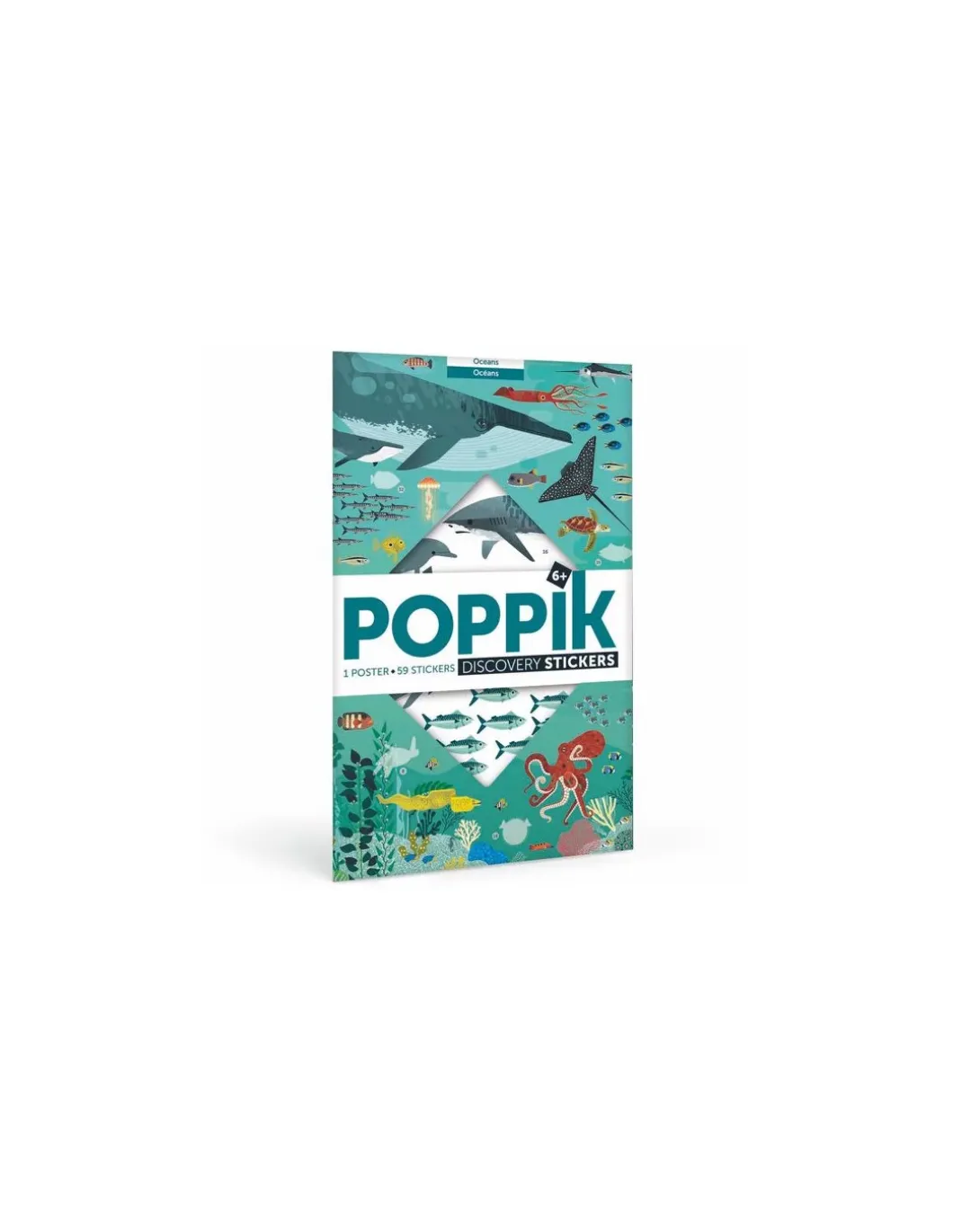 Poster en stickers océans - Poppik