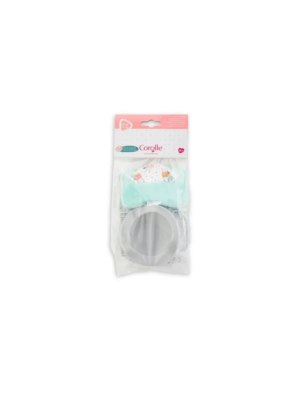 Pot et lingette pour poupée 30 cm - Corolle