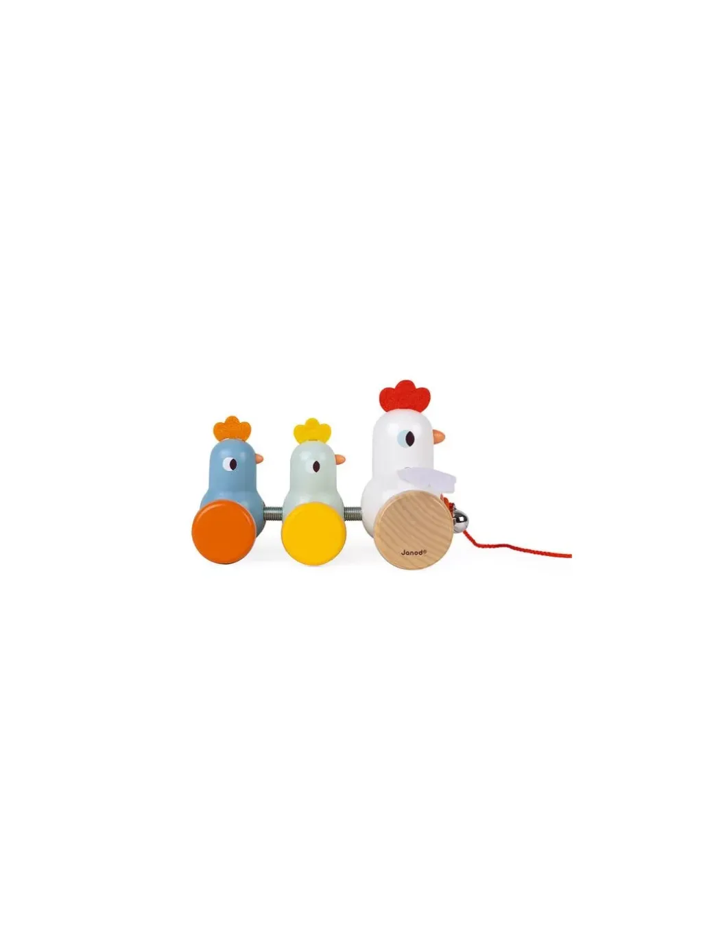 Poule et poussins à promener - Janod