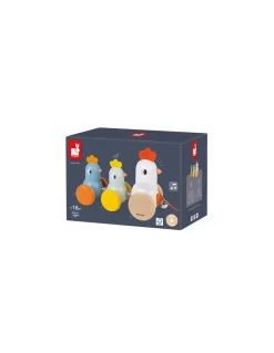 Poule et poussins à promener - Janod