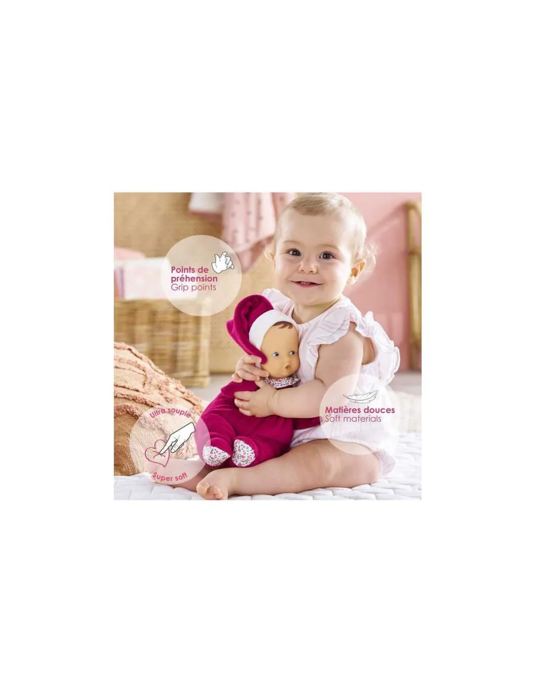 Poupée Babipouce Rose Grenadine - Corolle