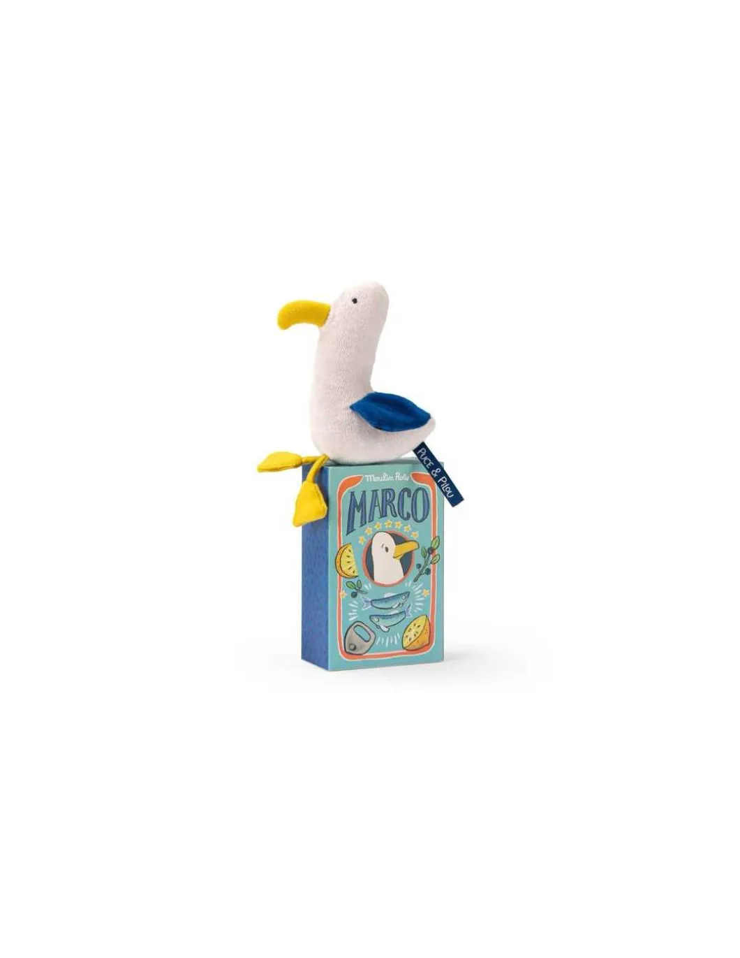Poupée hochet goéland Marco Puce & Pilou - Moulin Roty