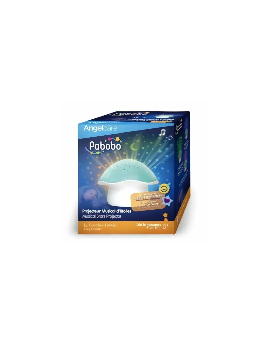 Projecteur d’étoiles Champignon bleu - Pabobo