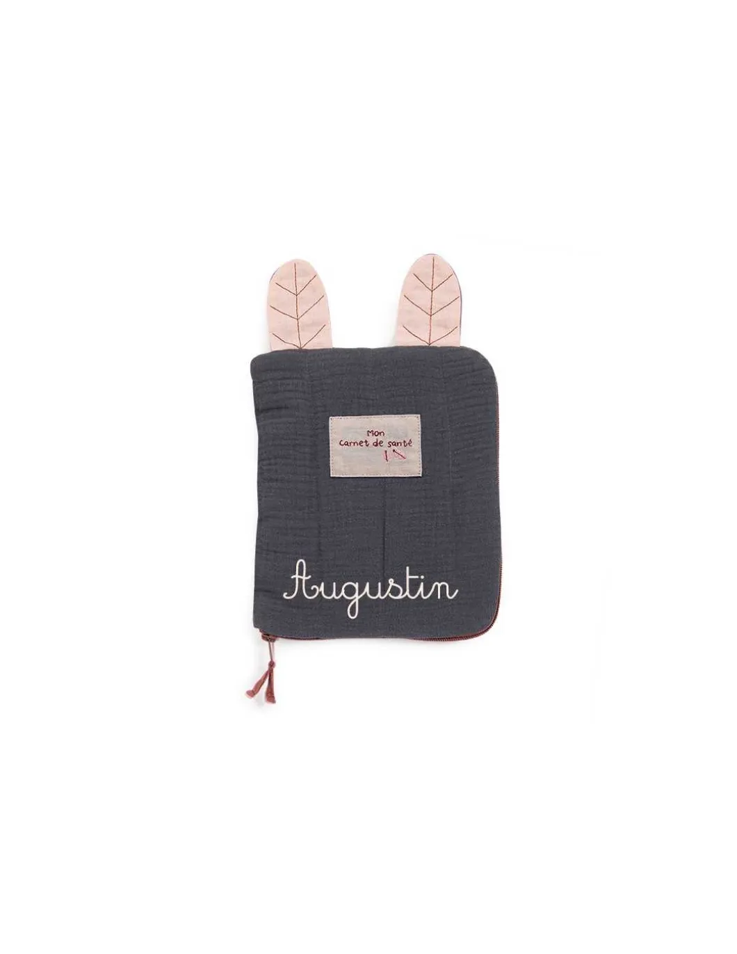 Protège carnet de santé gris Après la pluie - Moulin Roty
