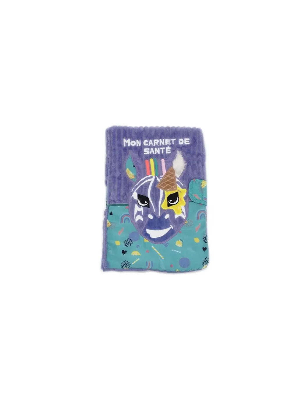 Protège carnet de santé Kiprokos le zèbre - Les Déglingos