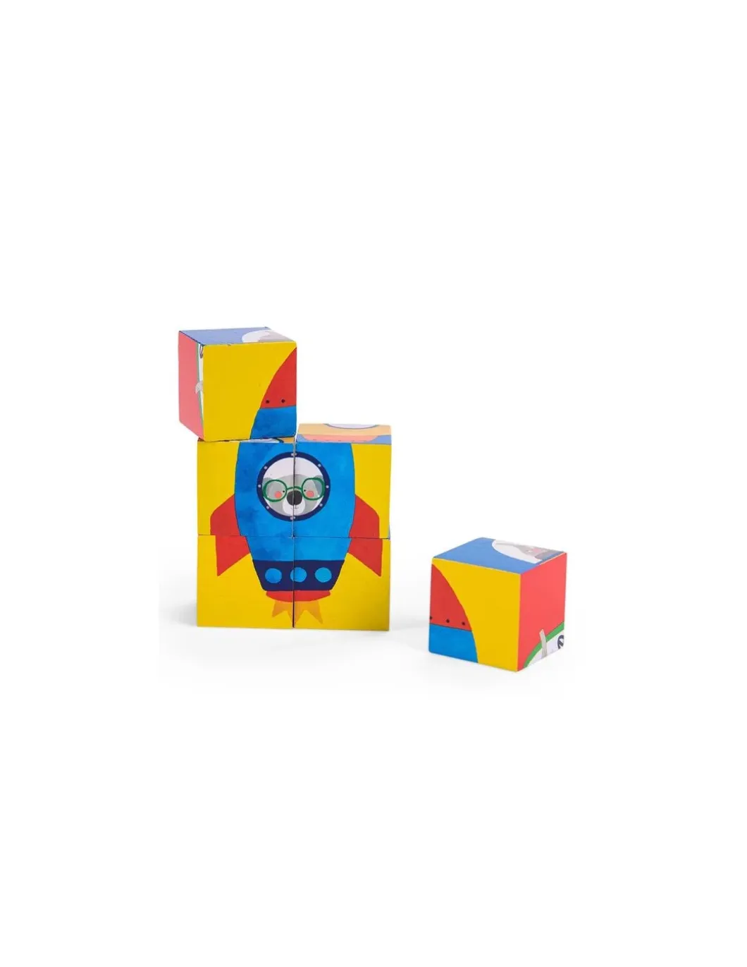 Puzzle 6 cubes Les Popipop - Moulin Roty