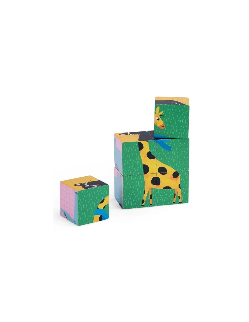 Puzzle 6 cubes Les toupitis - Moulin Roty