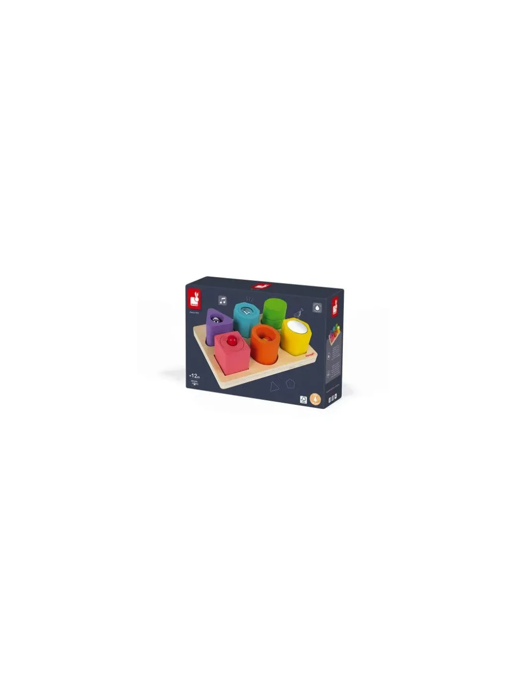 Puzzle 6 cubes sensoriels - Janod