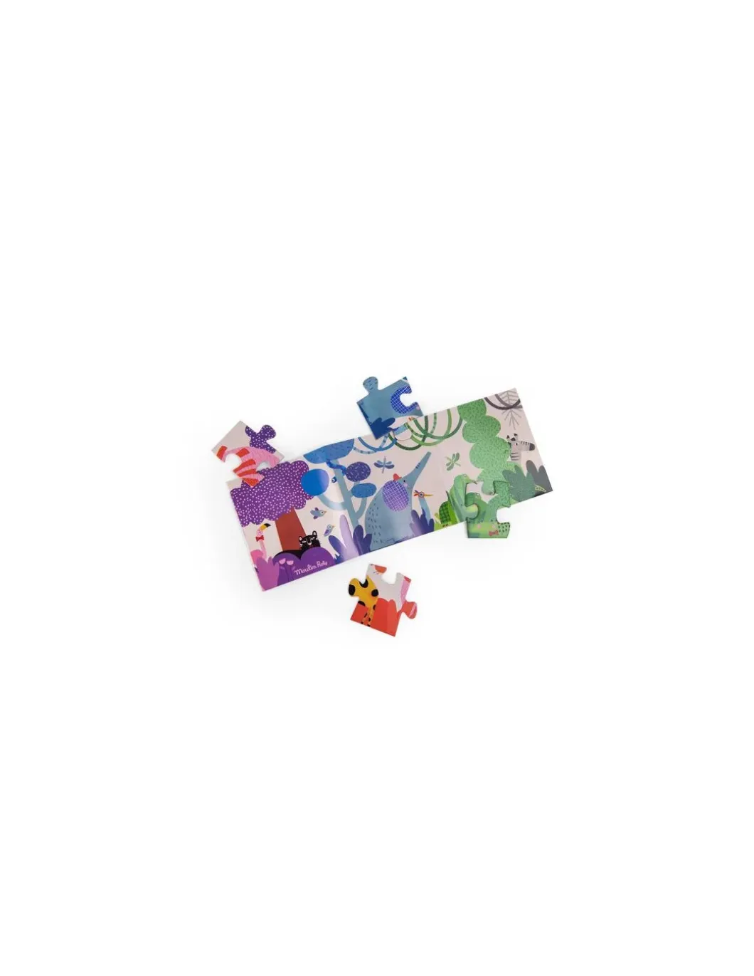 Puzzle 24 la jungle arc en ciel Les Toupitis - Moulin Roty