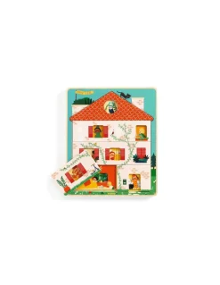 Puzzle 3 niveaux Chez Léo - Djeco