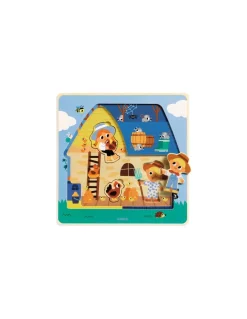 Puzzle 3 niveaux Chez Moo - Djeco