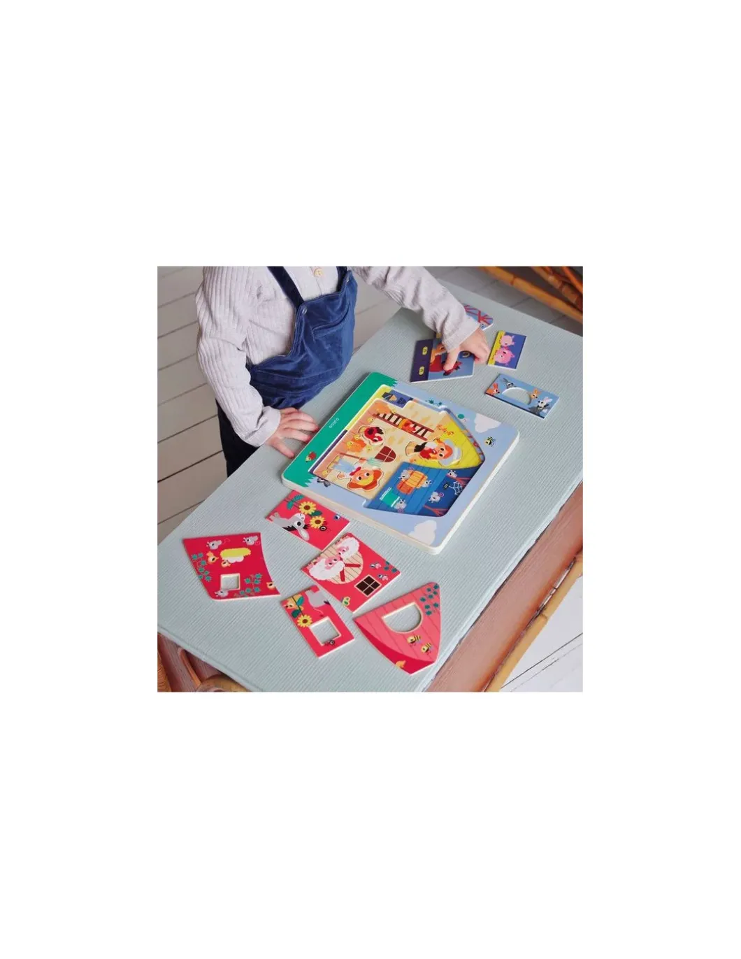 Puzzle 3 niveaux Chez Moo - Djeco