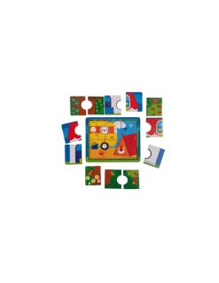 Puzzle 3 niveaux Les Popipop - Moulin Roty