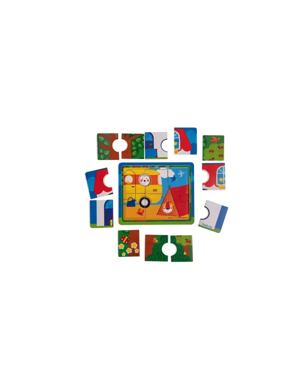 Puzzle 3 niveaux Les Popipop - Moulin Roty