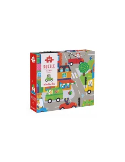 Puzzle 48 pièces en ville Les Popipop - Moulin Roty