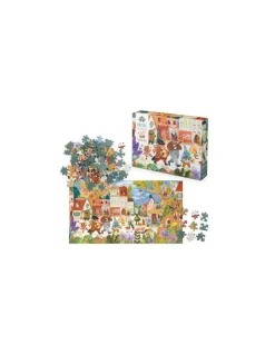Puzzle 500 pièces La fête du printemps Les Minouchkas - Moulin Roty