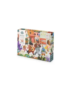 Puzzle 500 pièces La fête du printemps Les Minouchkas - Moulin Roty