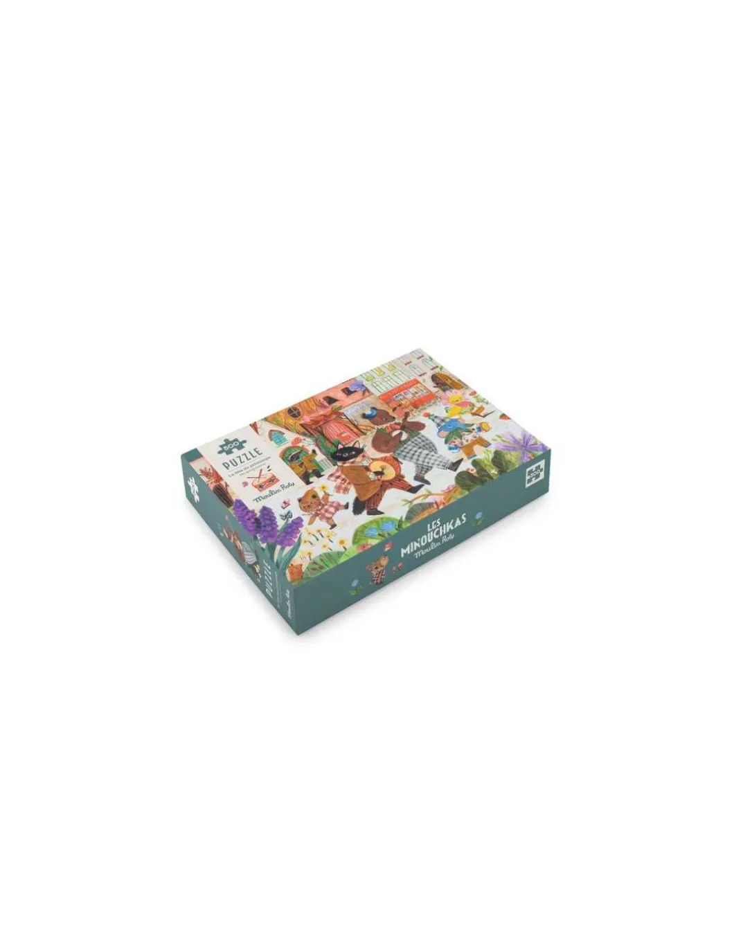 Puzzle 500 pièces La fête du printemps Les Minouchkas - Moulin Roty