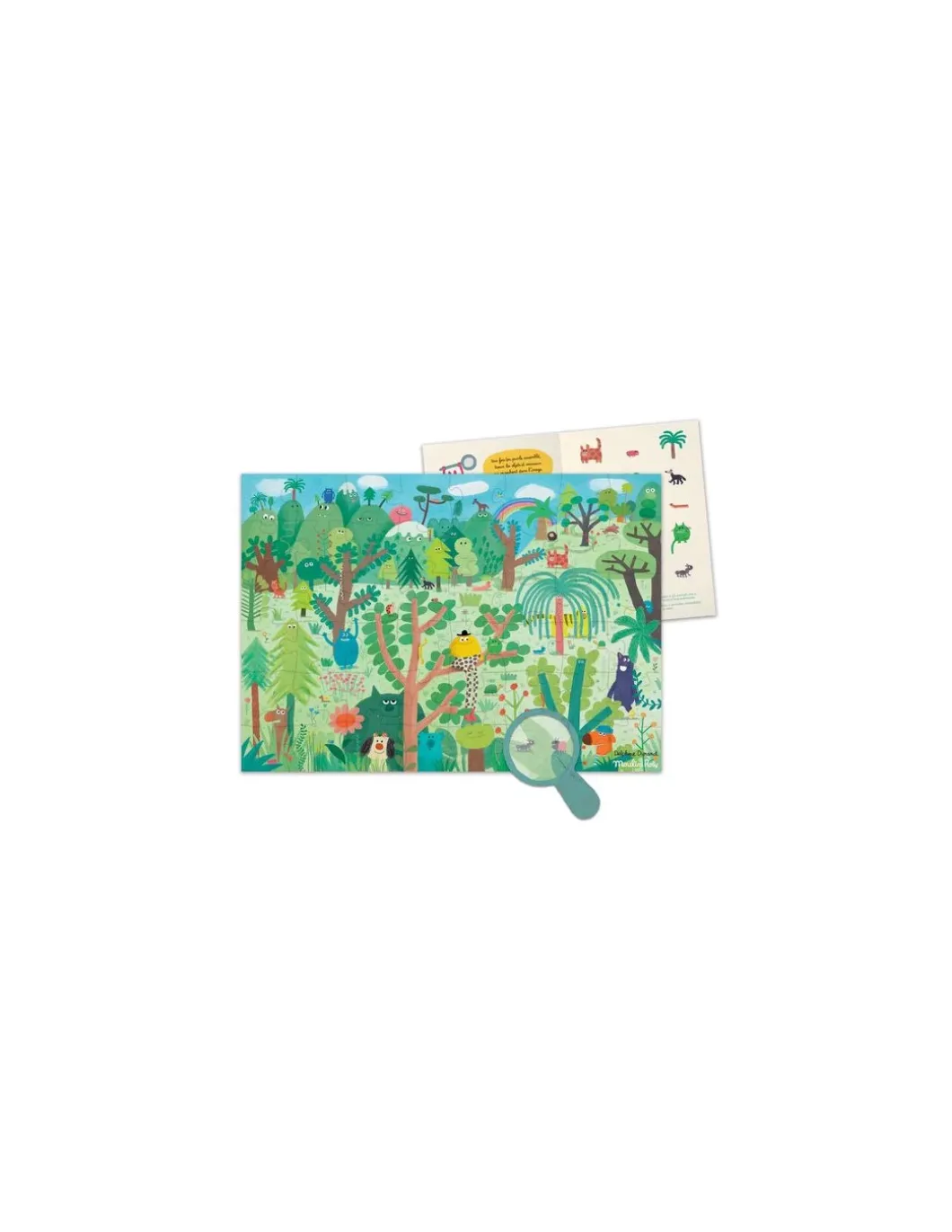 Puzzle 48 pièces la terre merveilleuse Les Schmouks - Moulin Roty