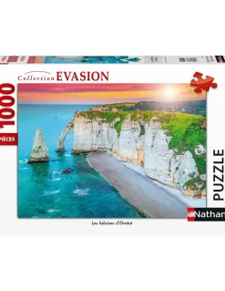 Puzzle 1000 pièces Les falaises d’Etretat - Nathan