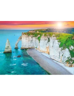 Puzzle 1000 pièces Les falaises d’Etretat - Nathan