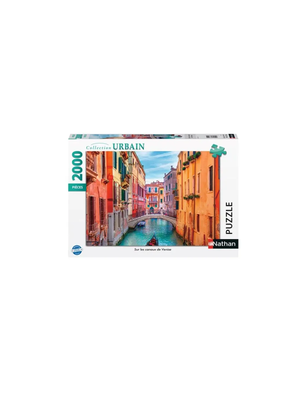 Puzzle 2000 pièces sur les canaux de Venise - Nathan