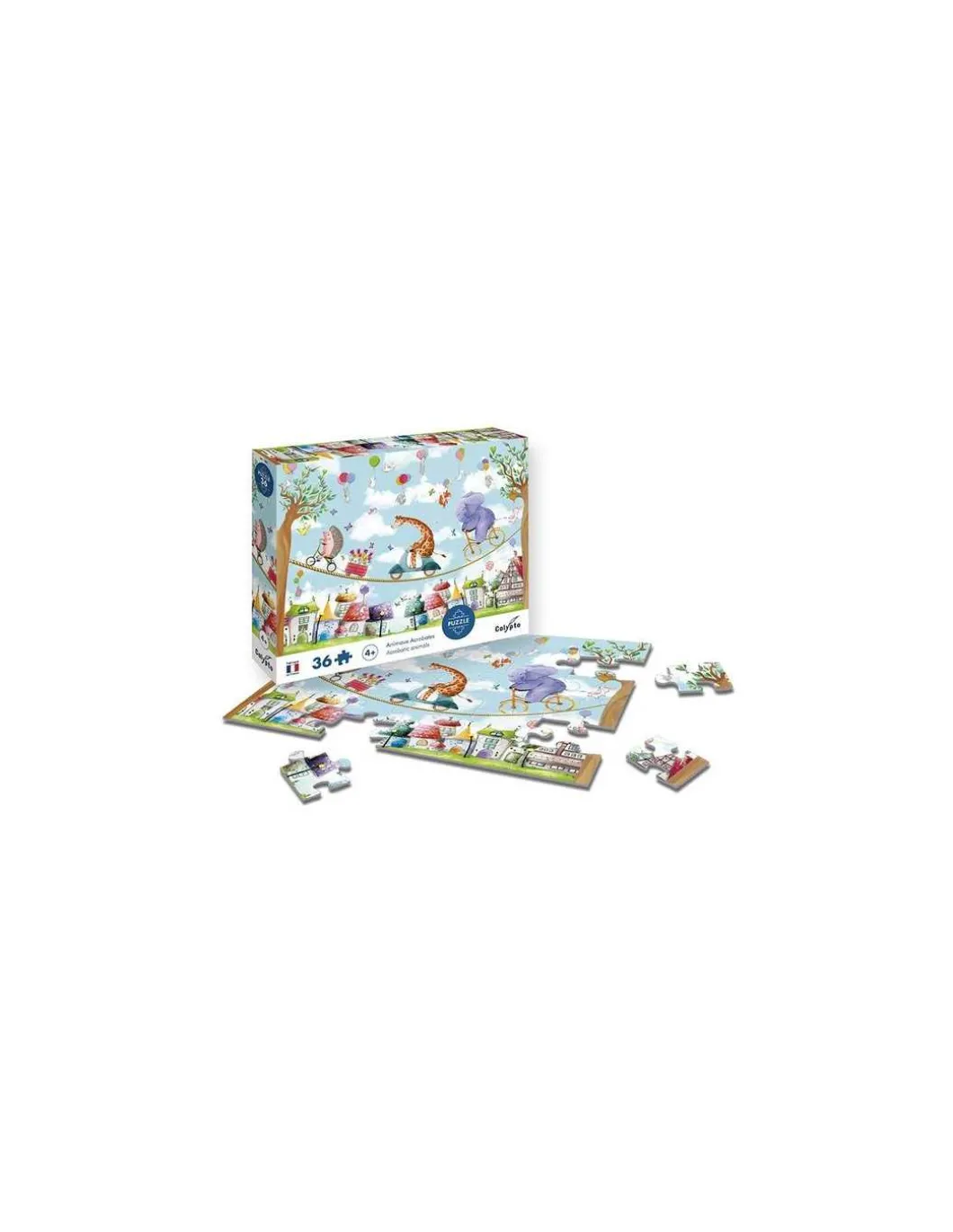Puzzle Animaux acrobates 36 pièces - Sentosphère
