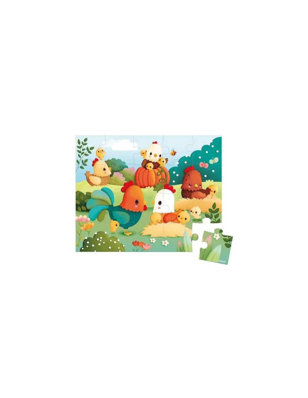 Puzzle Bienvenue à la basse-cour 20 pièces - Janod