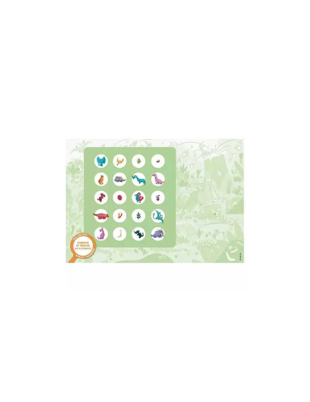 Puzzle cherche et trouve Les dinosaures - Auzou