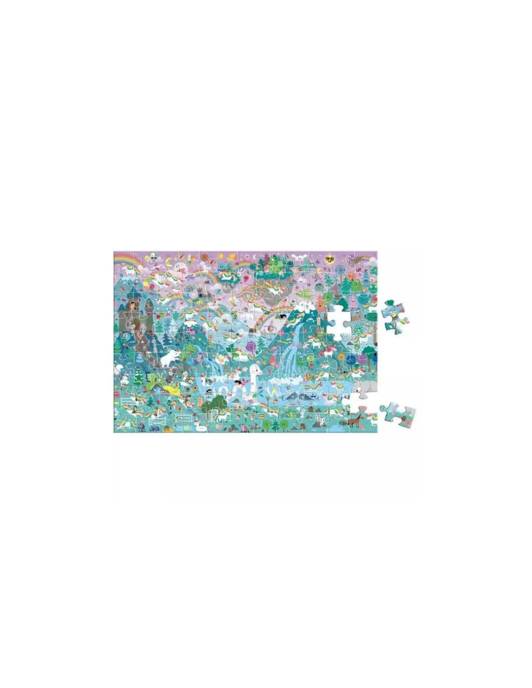 Puzzle cherche et trouve géant Licornes - Auzou
